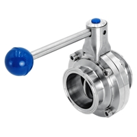 Picture of ANIX Sanitary Butterfly Valve  - Clamp End / Pull Handle