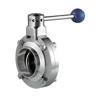 Picture of ANIX Sanitary Butterfly Valve - Butt Weld End / Pull Handle