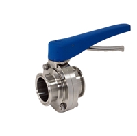 Picture of ANIX Sanitary Butterfly Valve - Clamp End / Trigger Handle