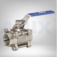 Picture of ANIX Stainless Steel 3-Piece Ball Valve 1000# NPT Threaded