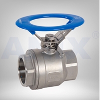 Picture of ANIX Stainless Steel 2-Piece Ball Valve 1000# / 2000# NPT Threaded with Oval Handle