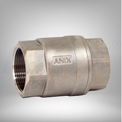 Picture of ANIX Stainless Steel 2-Piece Spring Loaded Check Valve Threaded NPT