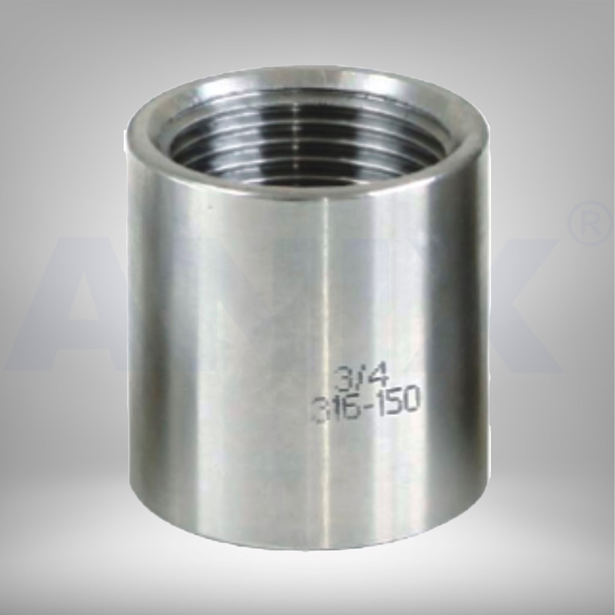 Picture of ANIX Stainless Steel CL150 NPT Machined Coupler OD