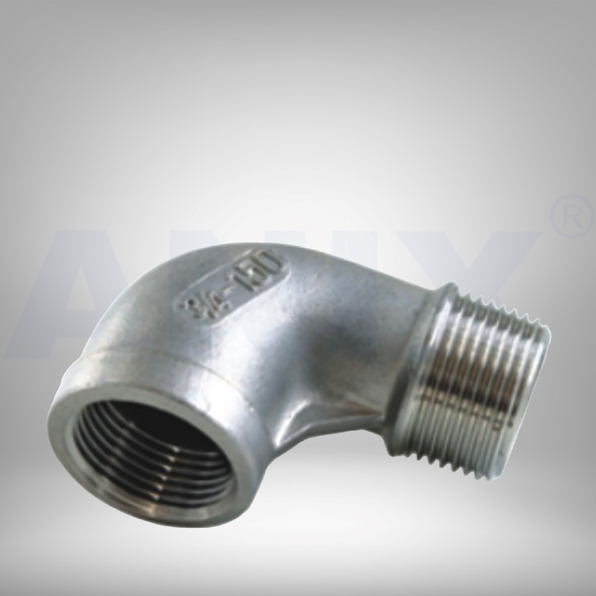 Picture of ANIX Stainless Steel CL150 NPT 90° Elbow (M-F)